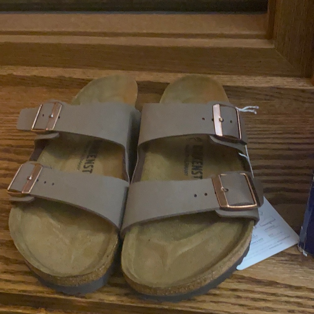 Birkenstock Womens Arizona Mocha Birkibuc Sandals EUR 36 NEW WITH BOX